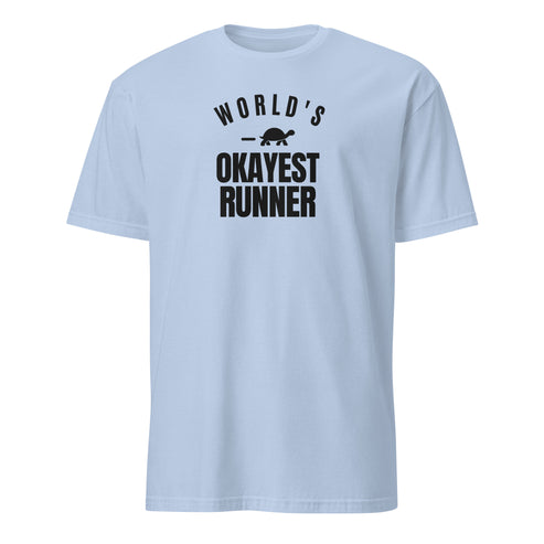 World's Okayest Runner Soft Cotton T-Shirt