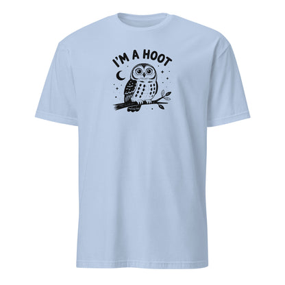 I'm a Hoot T-Shirt in Light Blue, front