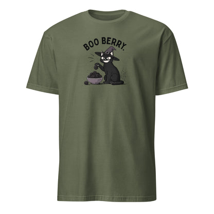 Boo Berry T-Shirt in Military Green, front