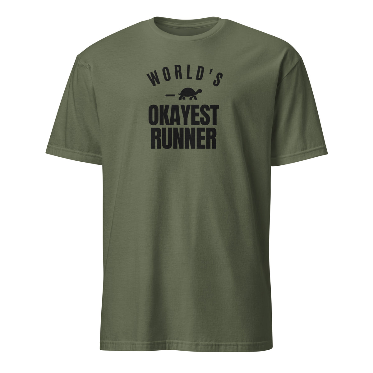 World's Okayest Runner Soft Cotton T-Shirt
