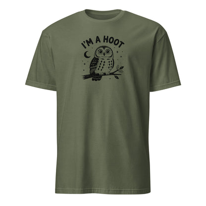 I'm a Hoot T-Shirt in Military Green, front
