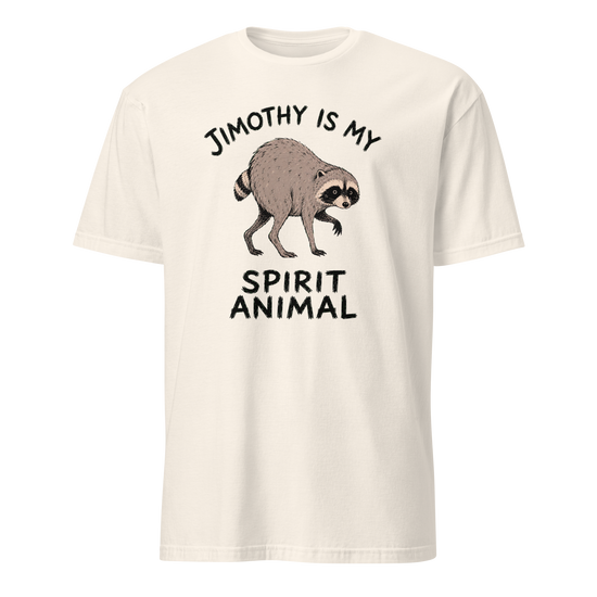 Jimothy Is My Spirit Animal Soft Cotton T-Shirt - Natural