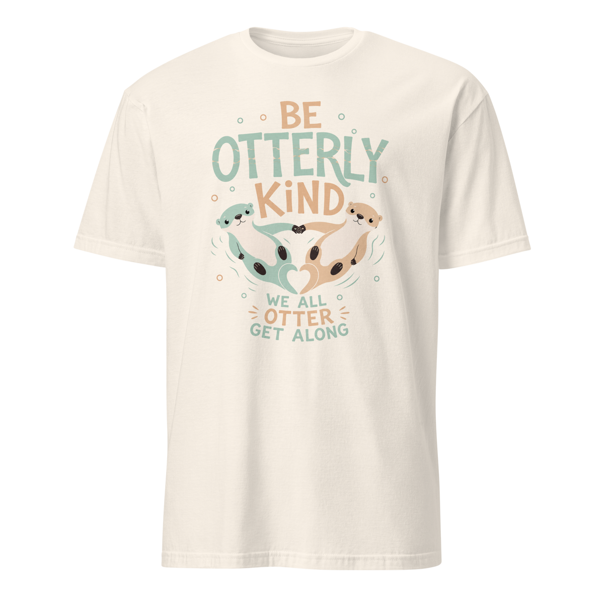 Be Otterly Kind Soft Cotton T-Shirt - Natural