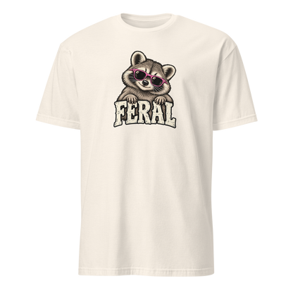 Feral Raccoon Soft Cotton T-Shirt