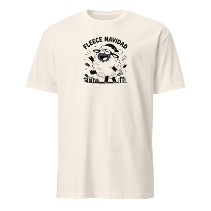 Fleece Navidad T-Shirt in Natural, front