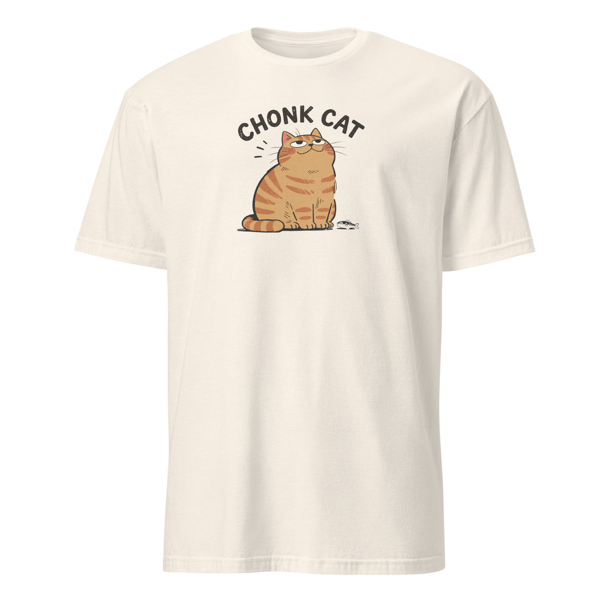 Chonk Cat T-Shirt in Natural, front