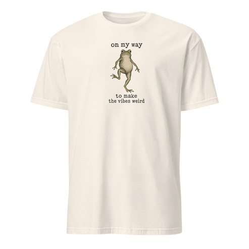 On My Way to Make the Vibes Weird Soft Cotton T-Shirt