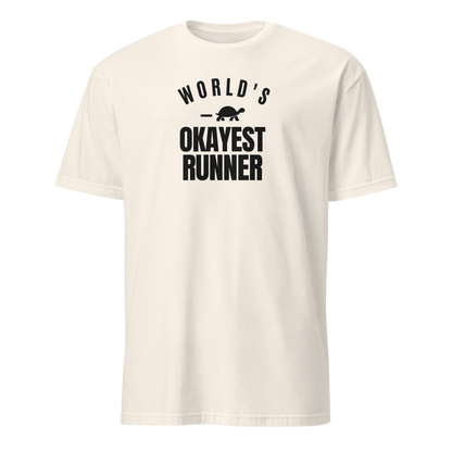 World's Okayest Runner Soft Cotton T-Shirt