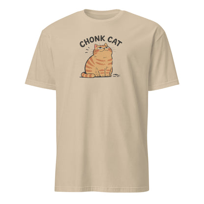 Chonk Cat T-Shirt in Sand, front