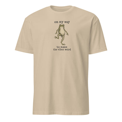 On My Way to Make the Vibes Weird Soft Cotton T-Shirt