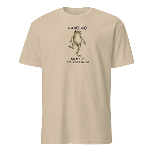 On My Way to Make the Vibes Weird Soft Cotton T-Shirt