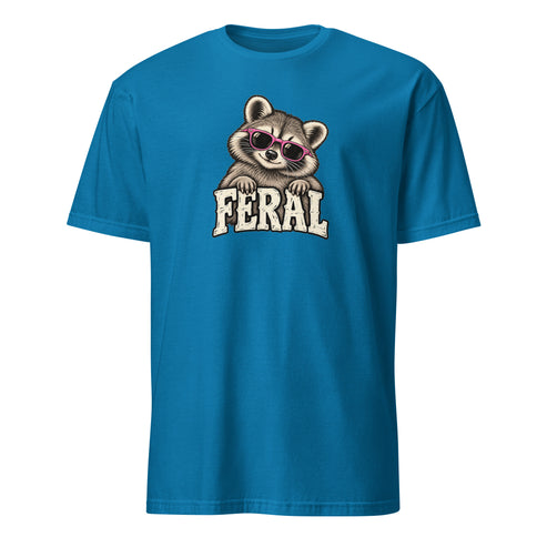 Feral Raccoon Soft Cotton T-Shirt