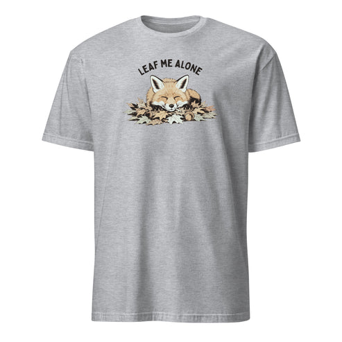 Leaf Me Alone (Fox) Soft Cotton T-Shirt