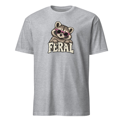 Feral Raccoon Soft Cotton T-Shirt