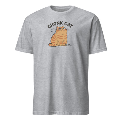 Chonk Cat T-Shirt in Sport Grey, front