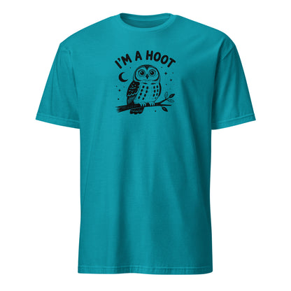 I'm a Hoot T-Shirt in Tropical Blue, front