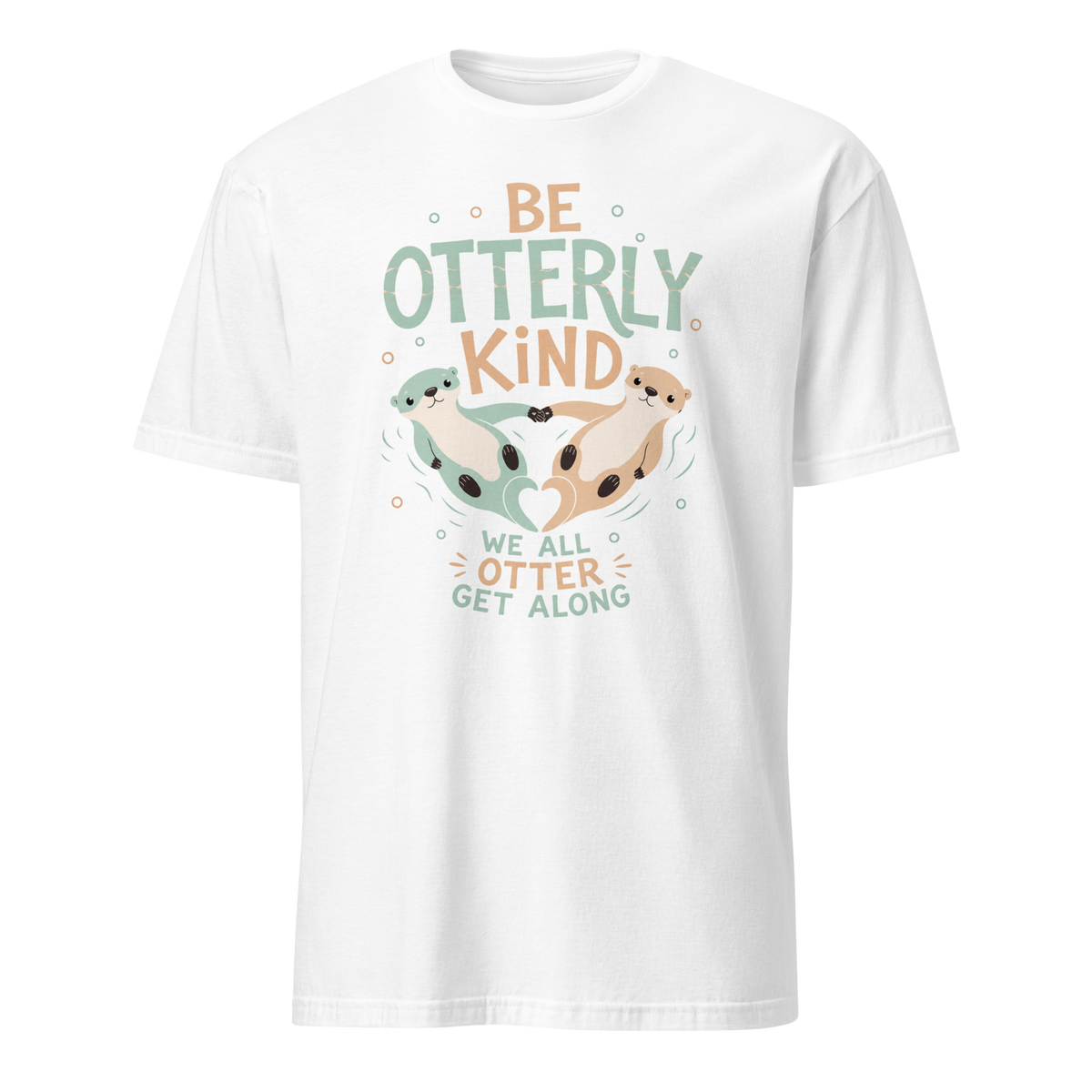 Be Otterly Kind Soft Cotton T-Shirt - White