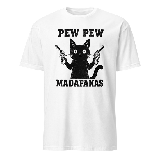 Pew Pew Madafakas Soft Cotton T-Shirt - White