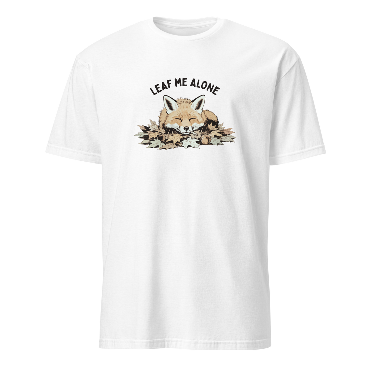 Leaf Me Alone (Fox) Soft Cotton T-Shirt