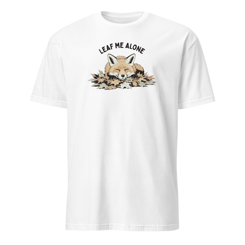 Leaf Me Alone (Fox) Soft Cotton T-Shirt
