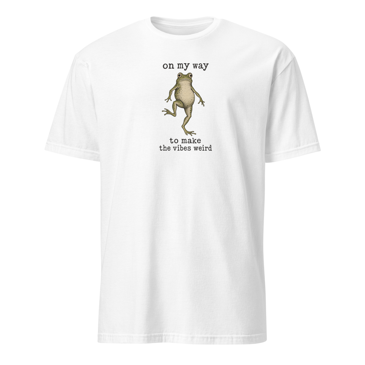 On My Way to Make the Vibes Weird Soft Cotton T-Shirt
