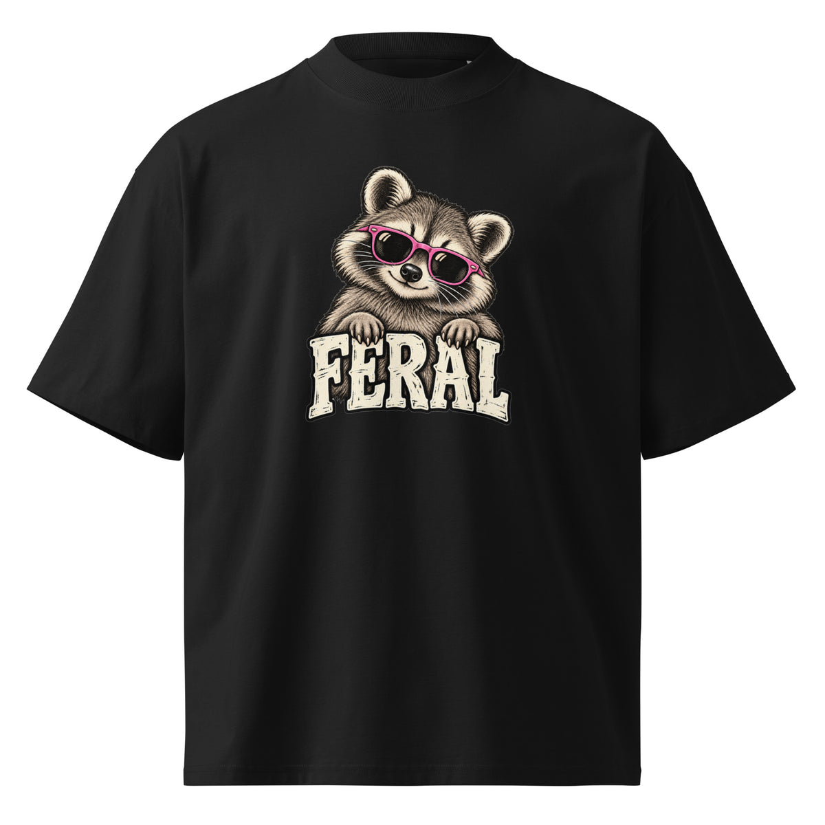 Feral Raccoon Oversized T-Shirt