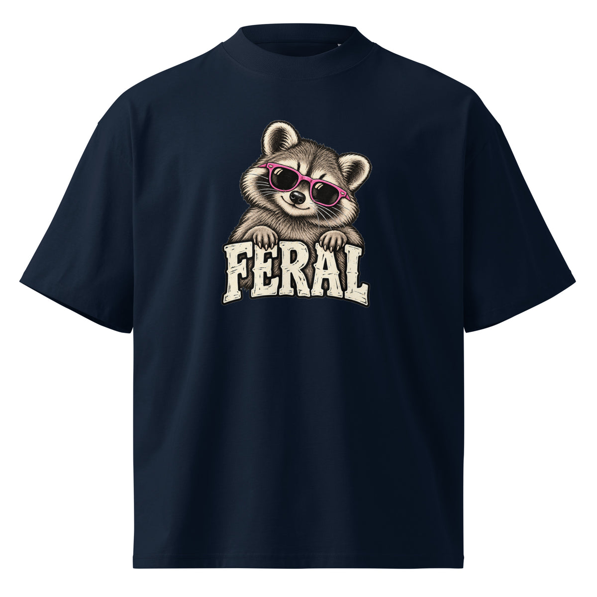 Feral Raccoon Oversized T-Shirt