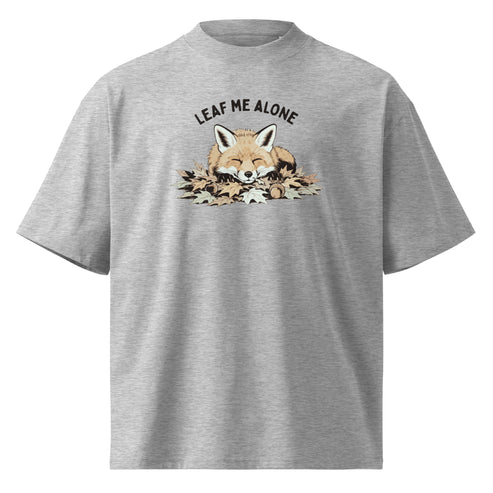 Leaf Me Alone (Fox) Oversized T-Shirt