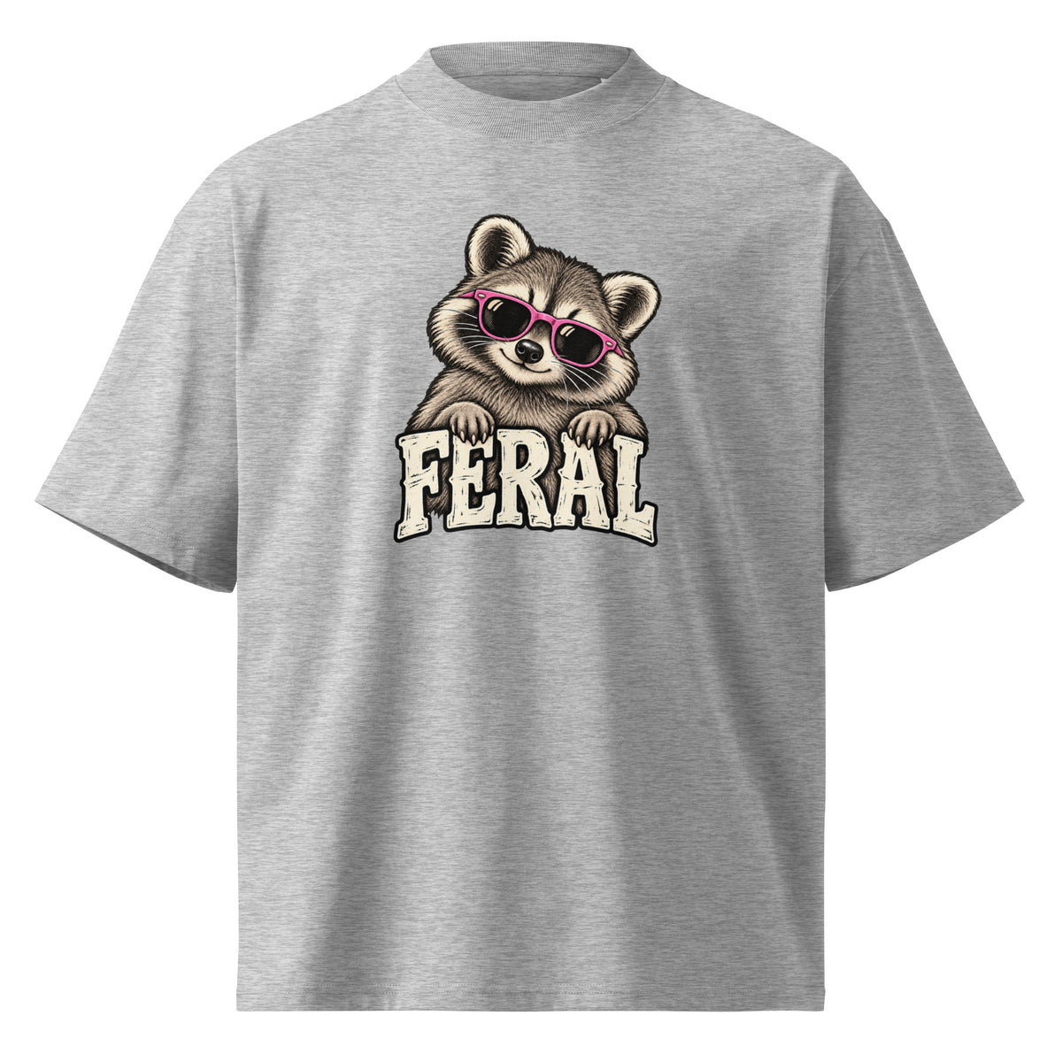 Feral Raccoon Oversized T-Shirt