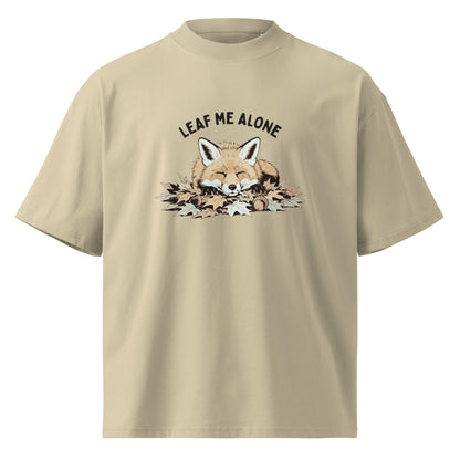 Leaf Me Alone (Fox) Oversized T-Shirt
