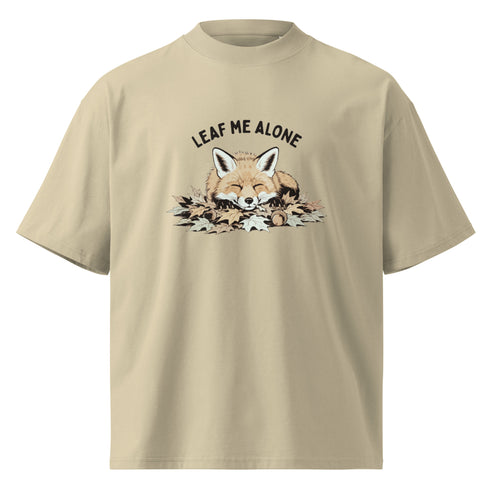 Leaf Me Alone (Fox) Oversized T-Shirt