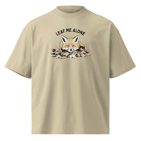 Leaf Me Alone (Fox) Oversized T-Shirt