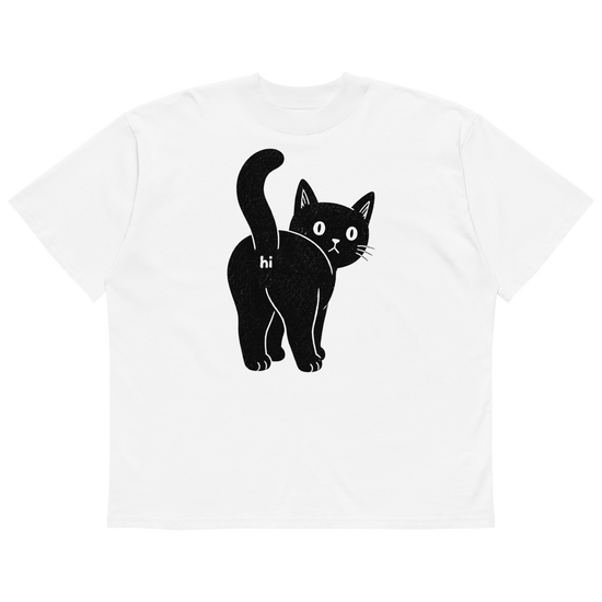 Sh!tty Kitty Oversized T-Shirt - White