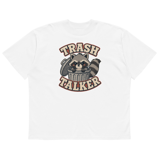 Trash Talker Oversized T-Shirt - White