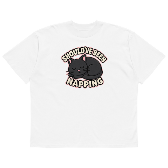 Should've Been Napping Oversized T-Shirt - White