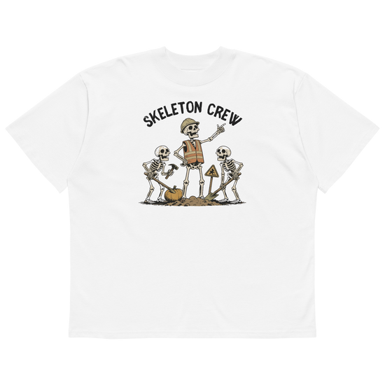 Skeleton Crew Oversized T-Shirt - White