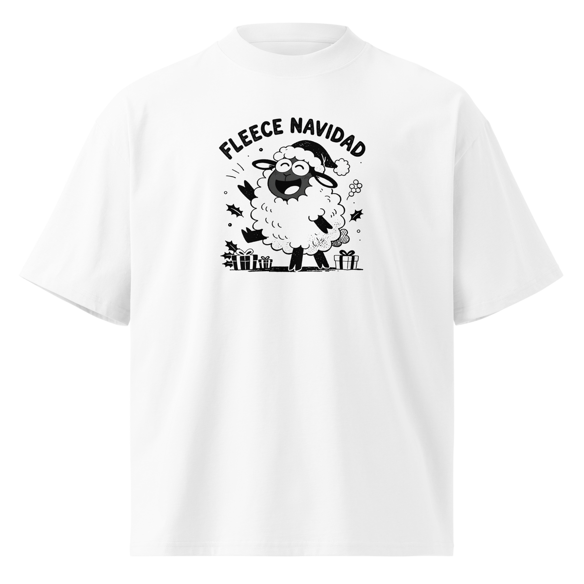 Fleece Navidad Oversized T-Shirt