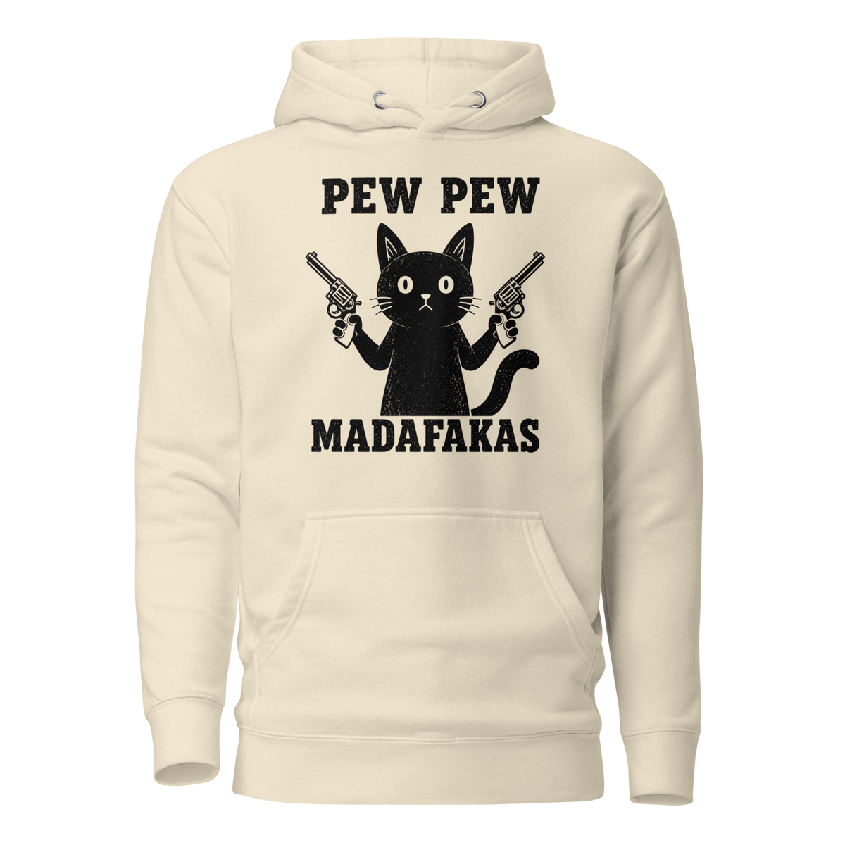 Pew Pew Madafakas Classic Hoodie - Bone