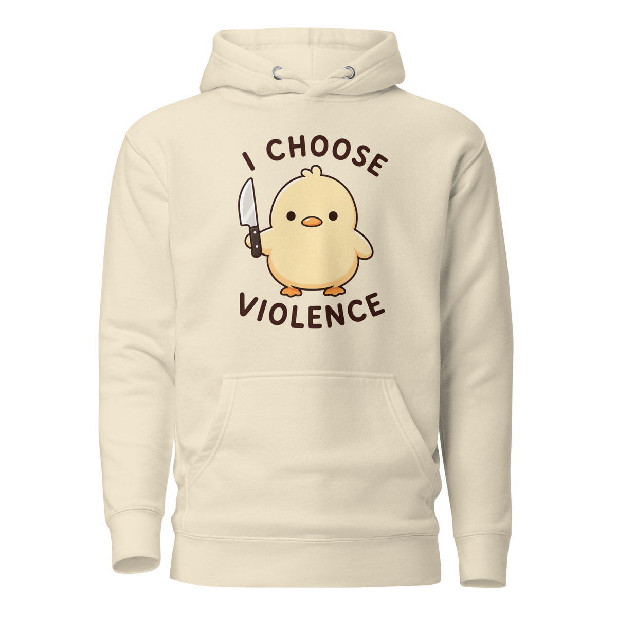 I Choose Violence Classic Hoodie - Bone