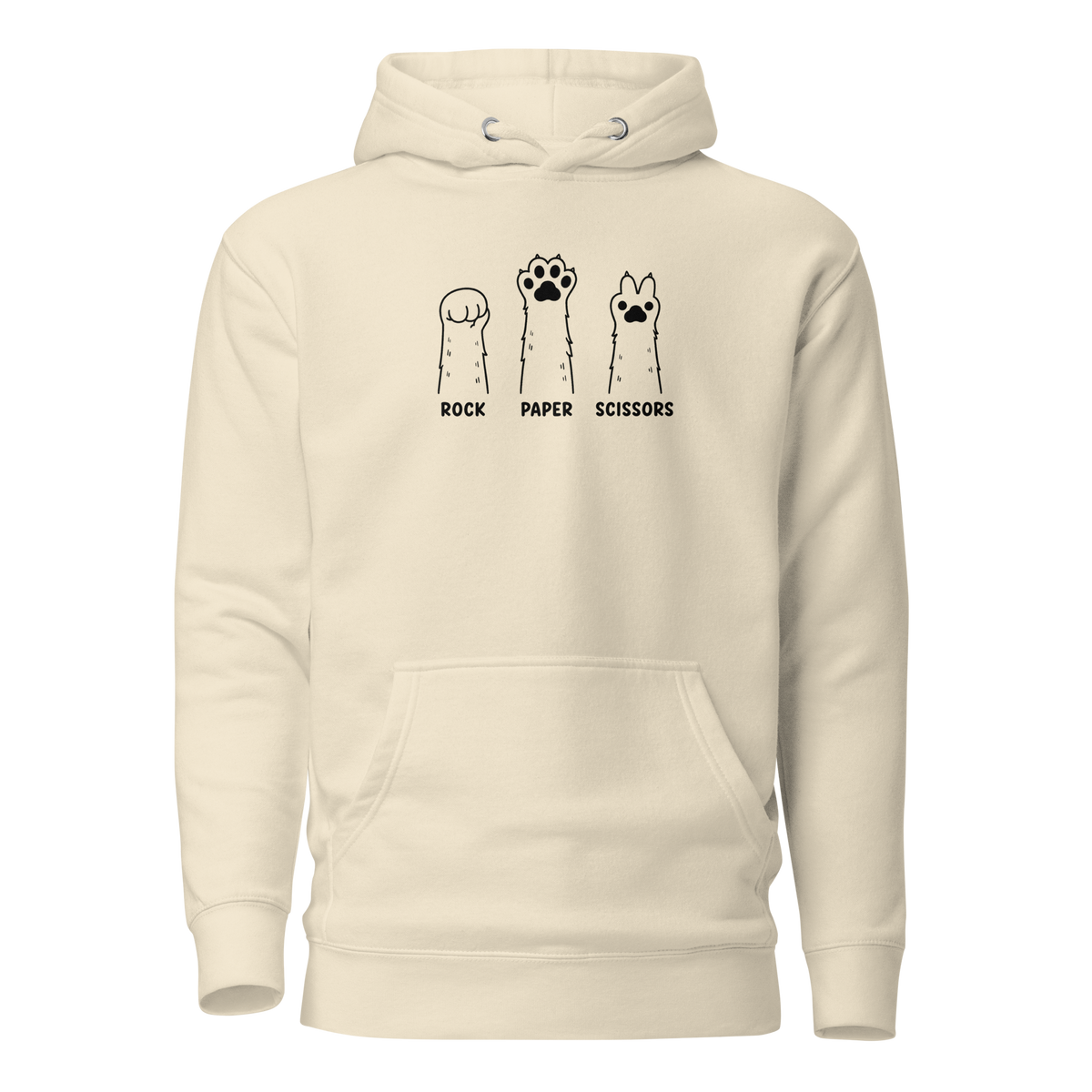 Rock Paper Scissors Classic Hoodie - Bone