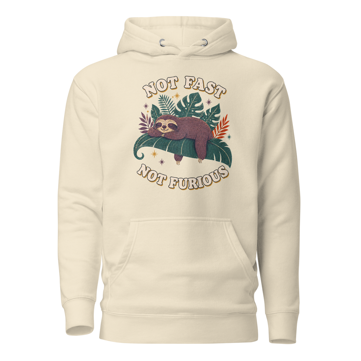 Not Fast Not Furious Classic Hoodie - Bone