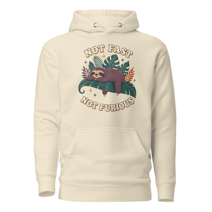Not Fast Not Furious Classic Hoodie - Bone