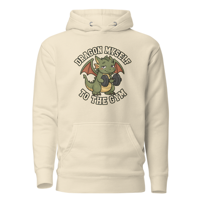 Dragon Myself to the Gym Classic Hoodie - Bone