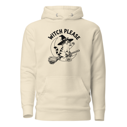Witch, Please (Cat) Classic Hoodie - Bone