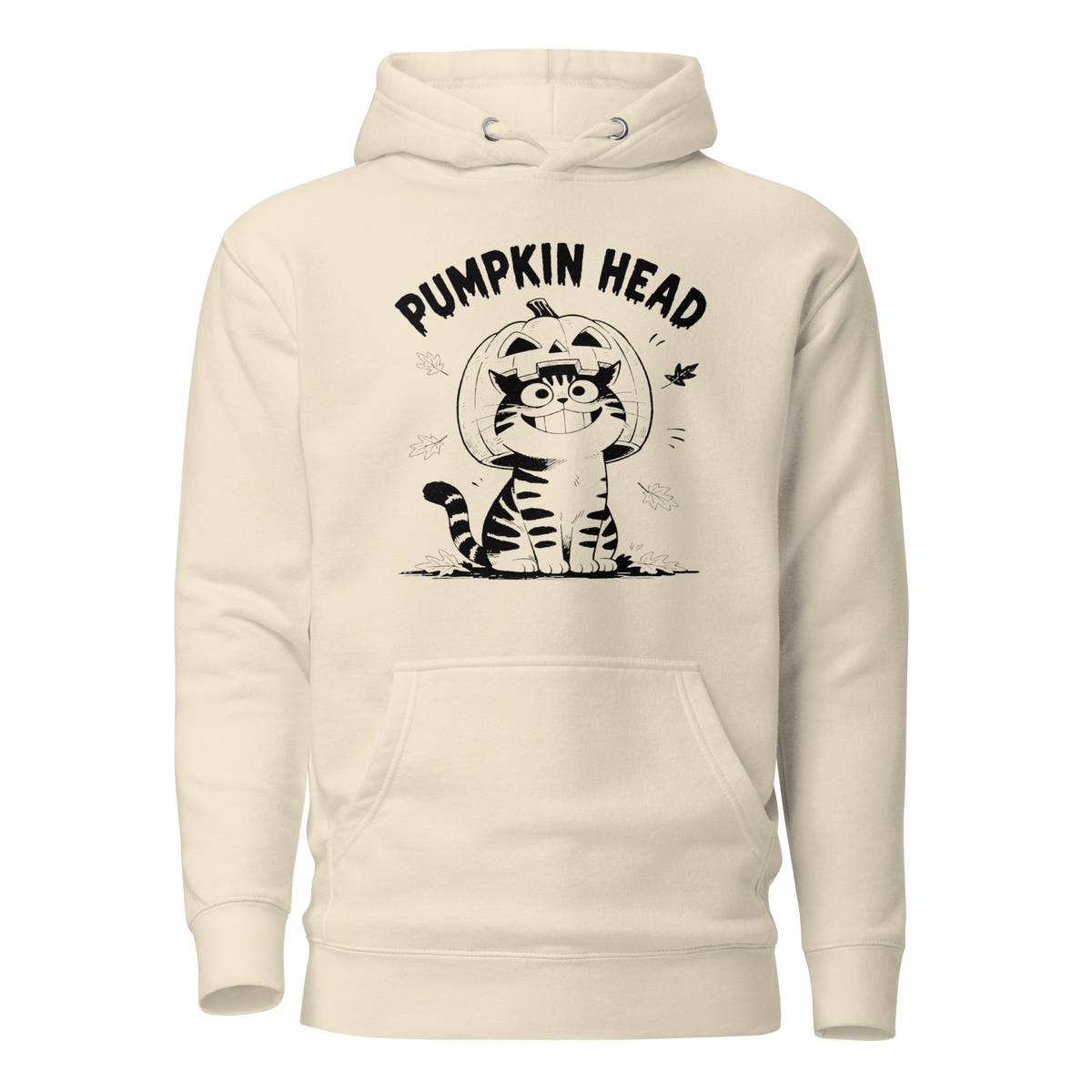 Pumpkin Head Classic Hoodie - Bone