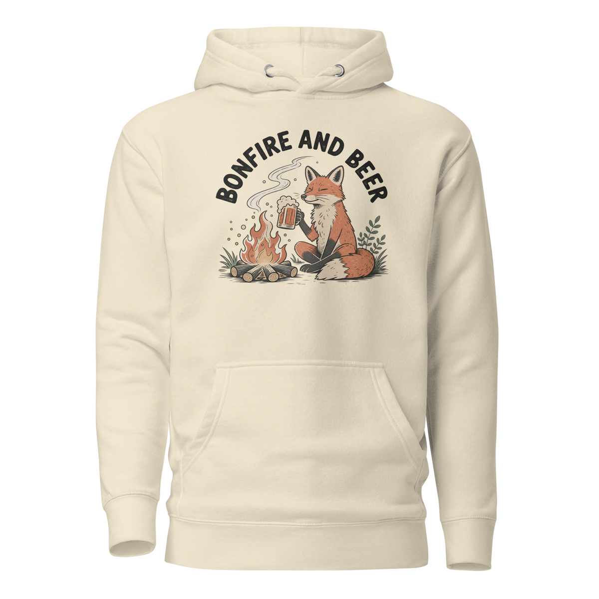 Bonfire and Beer Classic Hoodie - Bone