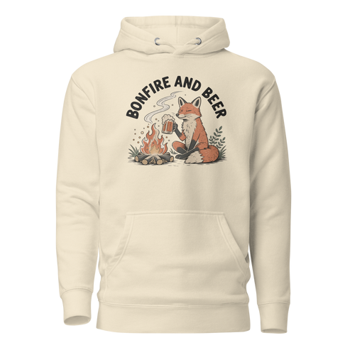 Bonfire and Beer Classic Hoodie - Bone