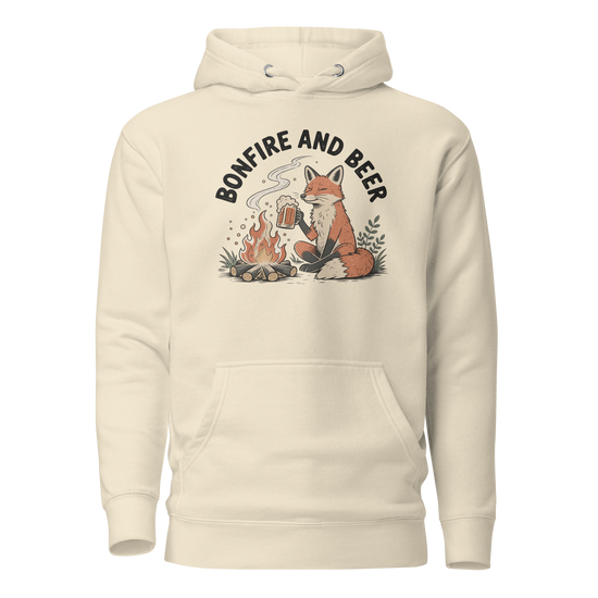 Bonfire and Beer Classic Hoodie - Bone