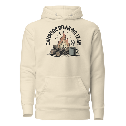 Campfire Drinking Team Classic Hoodie - Bone