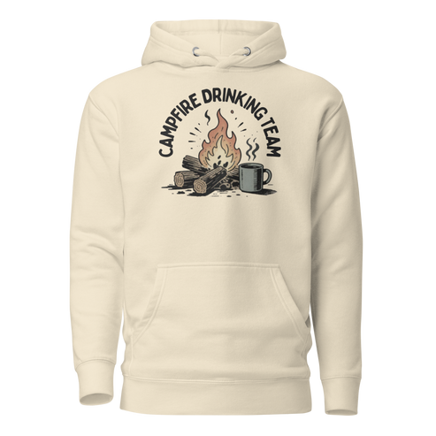 Campfire Drinking Team Classic Hoodie - Bone